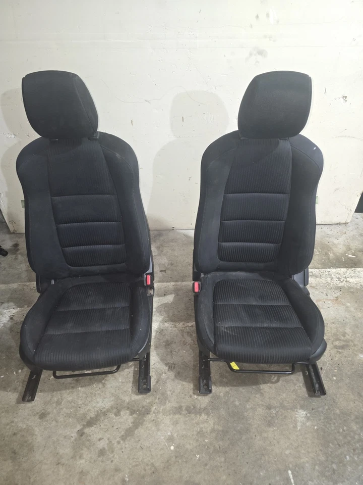 Juego de 6 asientos delanteros Mazda 2014-2016 conductor y pasajero OEM negro 14 15 16 Foto 1 de 4