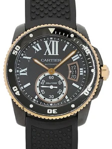 Cartier Calibre de Cartier Diver Carbon Watch W2CA0004 Men #T124 - Picture 1 of 9
