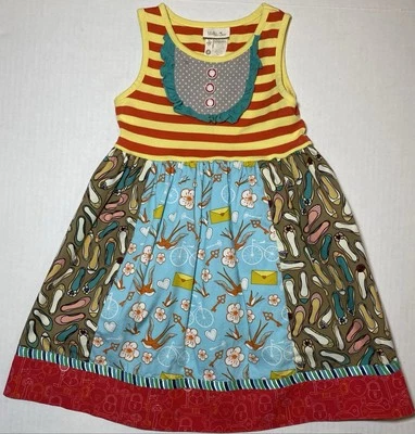Vestido sin mangas Matilda Jane Oda a Zapatos Niñas Es un Desfile Maravilloso Talla 4 LEER Foto 1 de 4