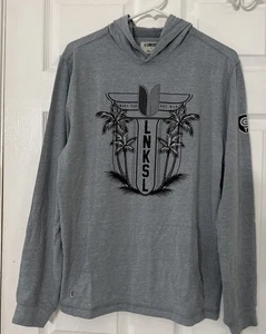 Linksoul Shirt Mens Small Make Par Not War Hooded With Pouch Gray Hoodie - Picture 1 of 6