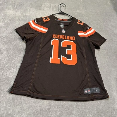 Camiseta de fútbol americano Cleveland Browns para mujer XXL marrón NFL Odell Beckham Jr Nike Foto 1 de 4