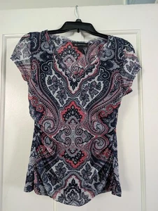 INC Woman's V-Neck Blouse Size P/L - Picture 1 of 3