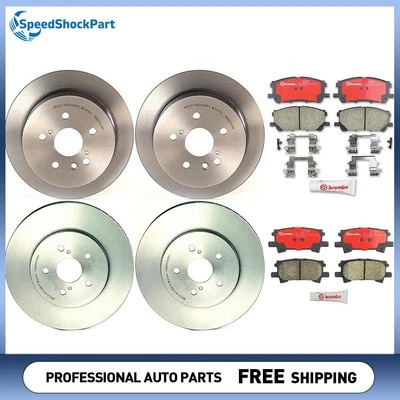 Rotores de freno de disco delanteros y traseros Brembo pastillas de freno para Lexus RX330 2004-2006 Foto 1 de 4