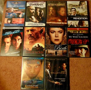Lot of 10 DRAMA / THRLLER DVDs - Tears of The Sun Frequency The Aviator + - Imagen 1 de 1