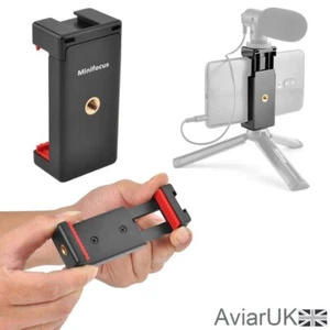 Minifocus Smartphone IPhone Phone 1/4" / Cold Shoe Tripod Monopod Mount Clamp - Picture 1 of 6