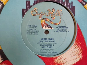 GRANDMASTER & MELLE MEL - "WHITE LINES" (DON'T DON'T DO IT) SUGAR HILL 1983 - Picture 1 of 3