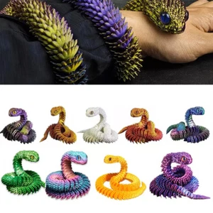 Giocattolo serpente stampato in 3D 24 pollici Cobra animali stampati in 3D articolati Cobra flessibile - Foto 1 di 27