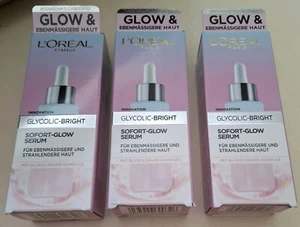 3x 30ml Serum L'Oreal Paris Glycolic Bright Skin Brightening - dt. Ware - Bild 1 von 8