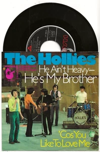 THE HOLLIES HE AIN'T HEAVY - HE'S MY BROTHER 1969 SINGLE FROM GERMANY - Picture 1 of 2
