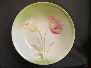 Bavaria Germany floral luster serving ice cream bowl 9.5" 18 pop corn - Picture 1 of 5