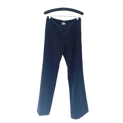 Paris Philippe Adec wool stretch boot cut trousers  black sz 6 - Image 1 of 4