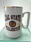 California State Fullerton Beer Stein Mug Est 1957 Vintage Gold Rim 12oz Cup C44
