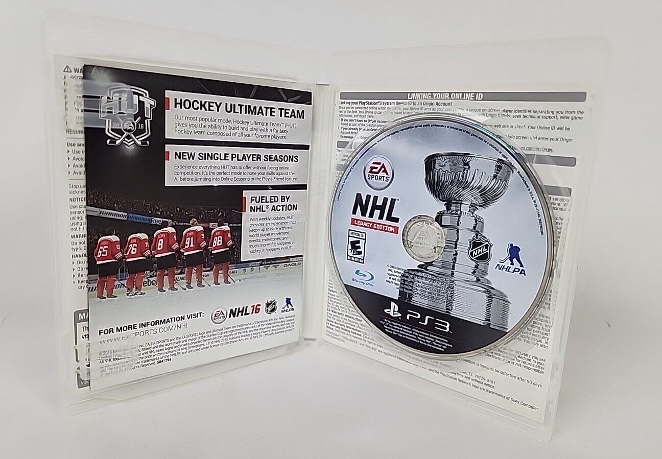 EA Sports NHL: Legacy Edition (Sony PlayStation 3, 2015, RARE!!) FREE SHIPPING!