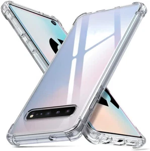 For Samsung Galaxy S10e S10 Shockproof Clear Transparent TPU Bumper Case - Picture 1 of 10