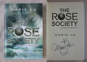 Signed 1st Ed THE ROSE SOCIETY Marie Lu YOUNG ELITES HARDCOVER 2015 BOOK - Bild 1 von 3