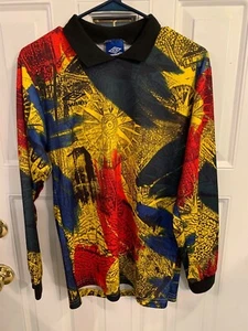 Vintage 90er UMBRO Herren Small Goalie Fußball Trikot Football Shirt bunt - Bild 1 von 5