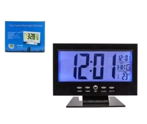 SVEGLIA OROLOGIO DIGITALE DA TAVOLO ALLARME LCD RETROILLUMINATO BLU TEMPERATURA - Foto 1 di 1