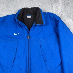 Chaqueta Nike De Colección Para Hombres Medio Azul Invierno Abrigo Largo Parka Etiqueta Plateada Y2K - Imagen 1 de 12