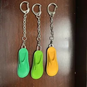 Alegria Shoes Keychain Rubber Metal Chain/Hook 5" CHOICE OF COLOR - Picture 1 of 2