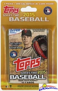 2015 Topps Series 2 Baseball 36 Card Sealed Blister Pack w/EXCLUSIVE CAL RIPKEN - Picture 1 of 1
