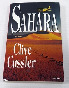 Rare- Vintage Clive Cussler Signed 'Sahara' in French - Picture 1 of 4