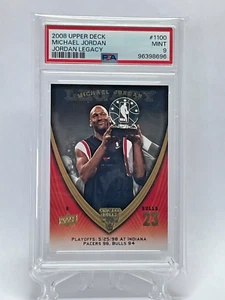 Tarjeta de Michael Jordan Legacy 2008 Upper Deck #1100 PSA 9 como nueva - Imagen 1 de 3