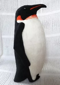 Felting Penguin Sea Mammal Handmade Soft Toy Merino Wool - Picture 1 of 8