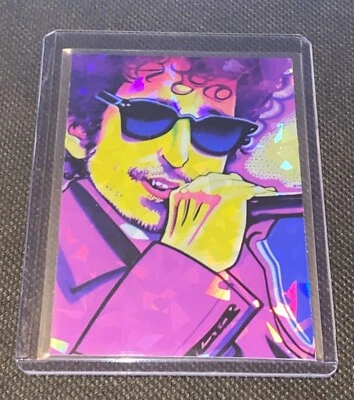 Bob Dylan Custom Holofoil Mini Concert Poster Refractor Card - Image 1 of 4