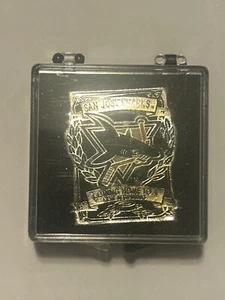 Rare 1993 San Jose Sharks Inaugural Season NHL Pin w/ Case - Picture 1 of 4