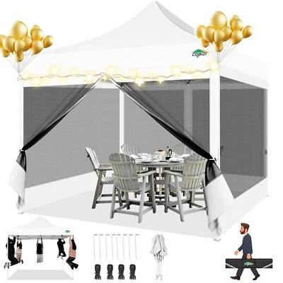 COBIZI Gazebo Pop Up 3mx3m Impermeabile Gazebo Pieghevole Tenda per Feste Gazebo da Giardino - Immagine 1 di 3