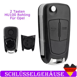 2 Tasten Auto Schlüssel Gehäuse für Opel Corsa D Zafira B Astra H Tigra Meriva A - Bild 1 von 9
