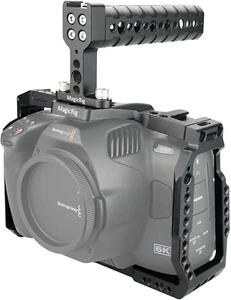 BMPCC 6K Pro Cage with Top Handle Only for Blackmagic Design Pocket Cinema Camer - Picture 1 of 6