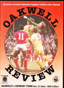 Barnsley V Grimsby Town 1985/86 21-09-1985 división 2 - Imagen 1 de 1