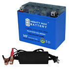 Mighty Max YT12B-4 GEL Battery Replaces BikeMaster BT14B-4 + 12V 2Amp Charger
