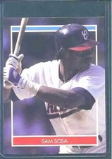 Sammy Sosa 1990 Hottest 50 Rookies sticker