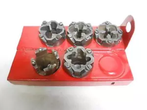Reed Pipe Threader Die 1 1/4", 1 1/2", 3/8", 1/2" with holders - Picture 1 of 1