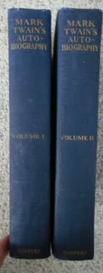 Mark Twain's Autobiography in two volumes 1924 Literature fiction Americana  - Picture 1 of 4