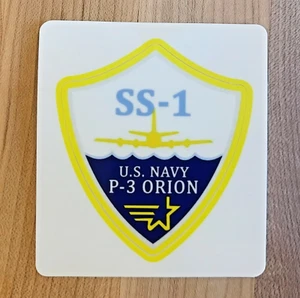 US NAVY P-3 ORION SENSOR STATION ONE ACOUSTIC OPERATOR STICKER PATROL SQUADRON - Picture 1 of 3
