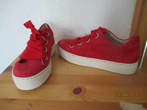NEU rote Sneaker Damen Gr. 37,5 Halbschuhe SALAMANDER Leder Schnürschuhe rot - Bild 1 von 10