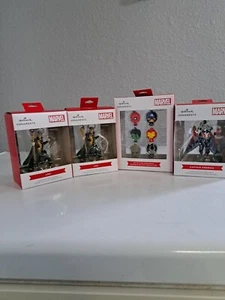 Marvel Hallmark Ornament Set of 6 Mini, Captain America & (2) Loki. Lot of 4 - Picture 1 of 4