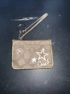 COACH MINI SKINNY, ID HOLDER/CASE, GRAFFITI DESIGN, STARS, OLD STOCK, NICE! - Picture 1 of 7