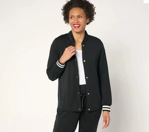 Cuddl Duds Gr. Medium leichte bequeme Bomber Strickjacke schwarz A676556 - Bild 1 von 1