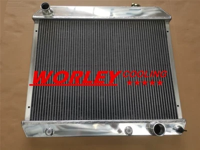 NJ-3Row Aluminum Radiator For 1963-1966 Chevrolet C10 C20 C30 Pickup 3.8L 4.1L - Image 1 of 4