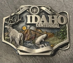 Fibbia per cintura centenario Idaho ~ edizione limitata #624 ~ fibbia 3d bellissima - Foto 1 di 8