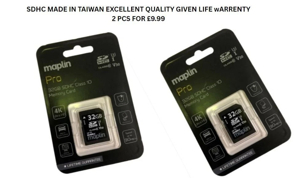 2 Peaces Transcend 32GB SDHC SD Card, Class 10 TS32GSDU1 (OFFERS WELCOME) - Image 1 of 1