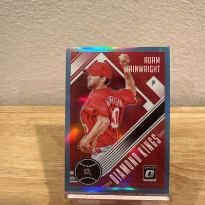 2018 Panini Donruss Optic - Diamond Kings Adam Wainwright #30 Carolina Blue /50 - Image 1 of 3