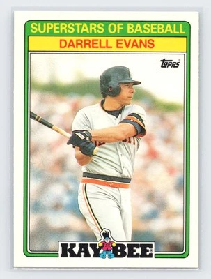 1988 Topps Kay-Bee Superstars of Baseball #9 Darrell Evans - Image 1 of 2