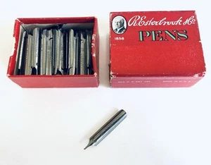 Antique Esterbrook Probate 313 Dip Pen Nibs NEAR FULL BOX 129pcs NOS UNINKED - Picture 1 of 7