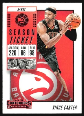 2018-19 Panini Contenders Season Ticket Vince Carter #22 BG6-1 - Image 1 of 2