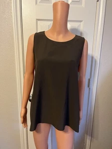SKANDAR FOR NEIMAN MARCUS DARK GRAY SLEEVELESS TUNIC SZ 0 - Picture 1 of 2